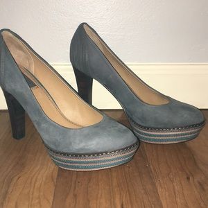 Grey Suede Fun Heels